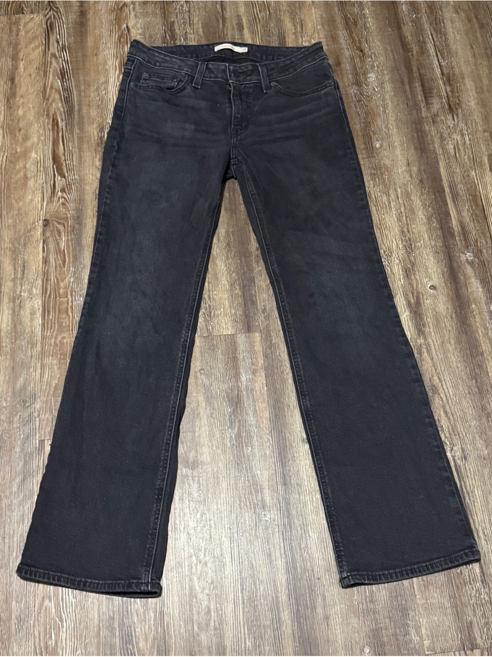 Levi's Superlow Boot Jeans Women's 29 Black Classic Wash Bootcut Denim